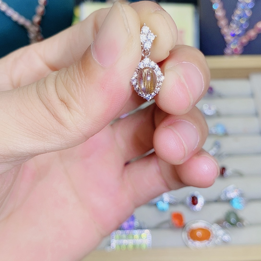 发晶戒指未镶嵌588