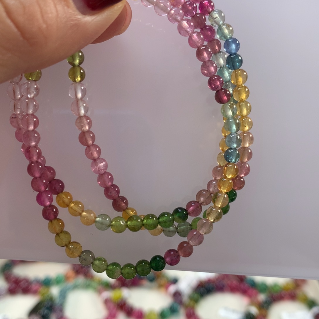 手链碧玺未镶嵌4.2左右