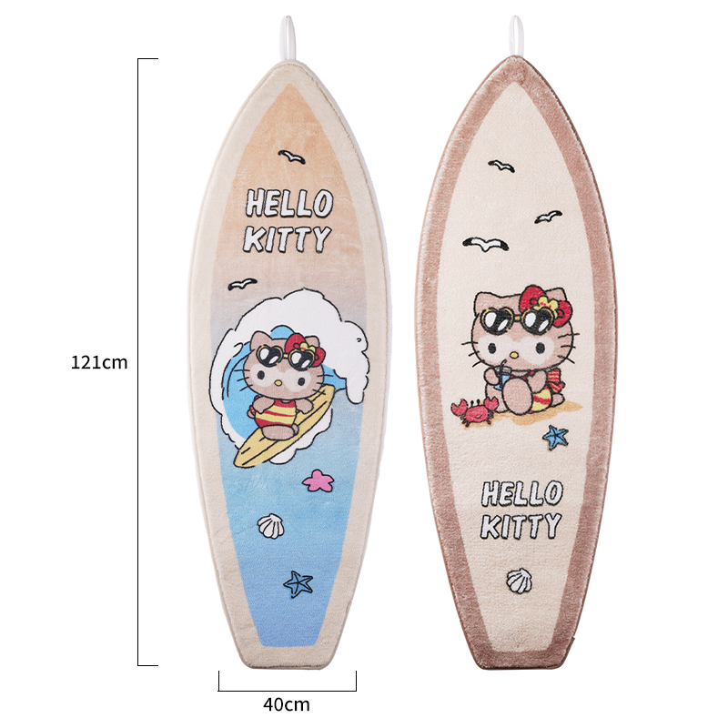 Hello Kitty夏日黑皮系列-地垫（款式随机）