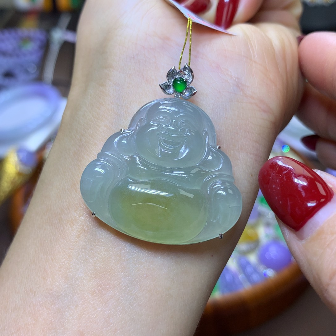 【闪购商品】翡翠颈饰18K金镶嵌翡翠