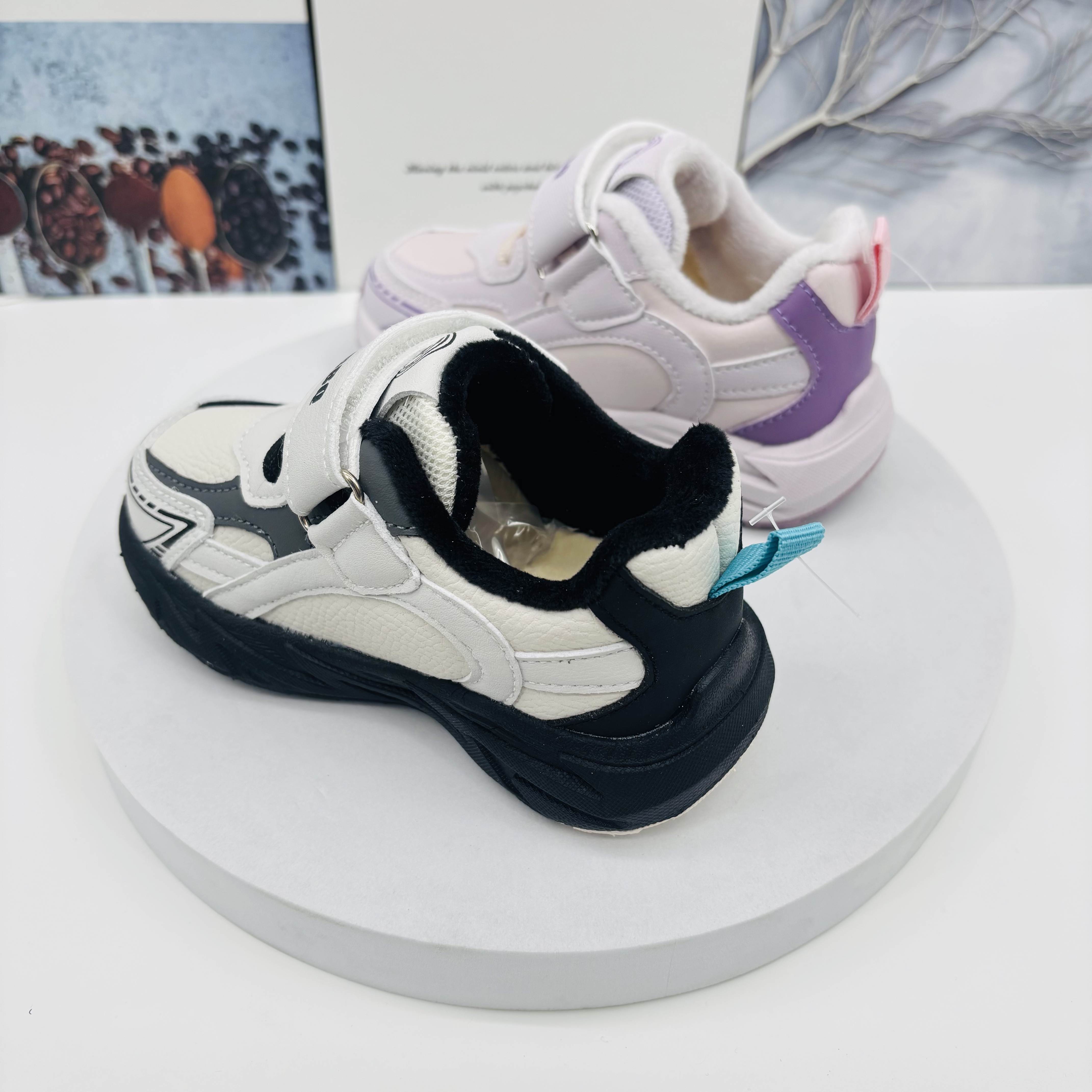 A4区236冬季儿童时尚休闲运动二棉加绒鞋鞋子