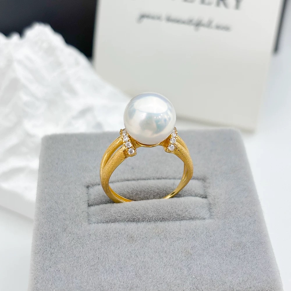 天然淡水珍珠戒指    JZ1017