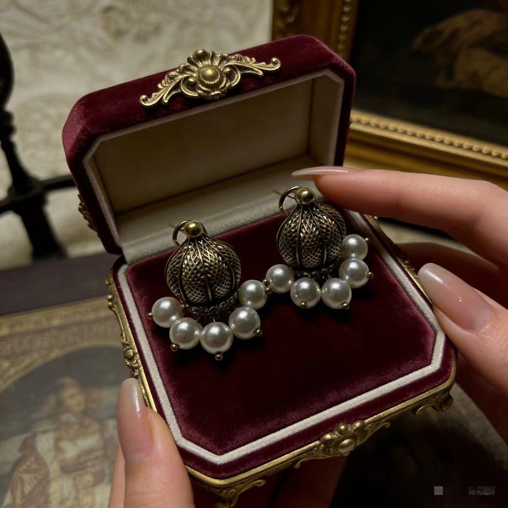 铜合金仿珍珠耳饰 《002》欧货马车珍藏版耳饰