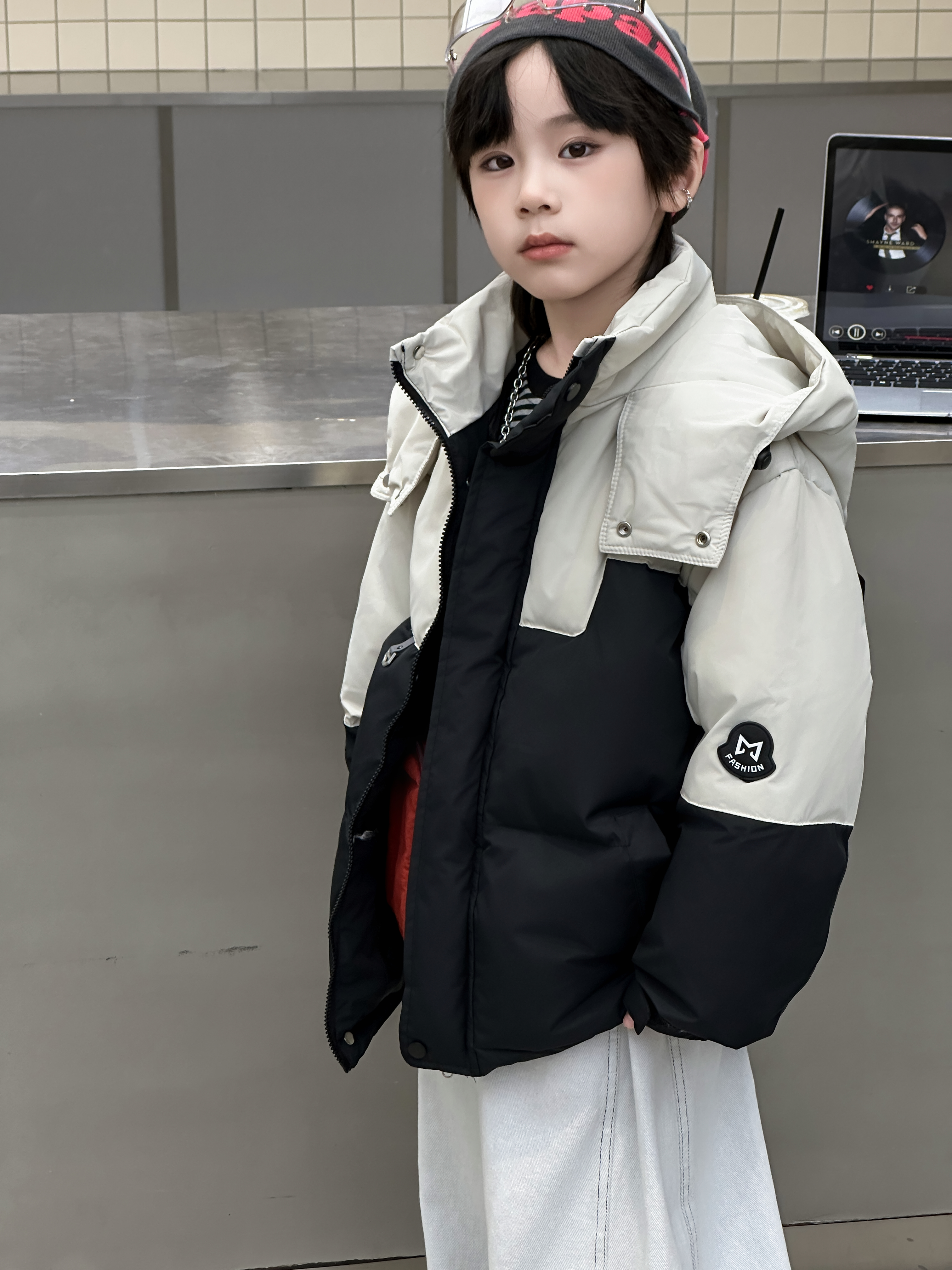 【New Sheep】品牌-童装集合店-儿童羽绒服新国标白鸭绒冬季【86809】