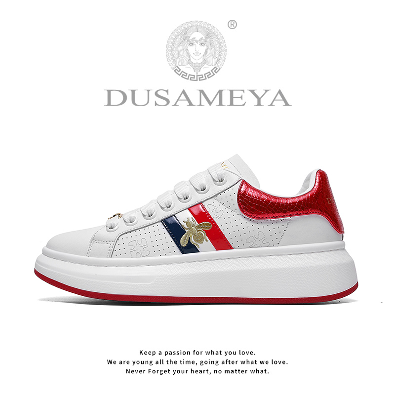 DUSAMEYA/杜莎米娅秋季新款百搭时尚潮流情侣休闲低帮板鞋D6779