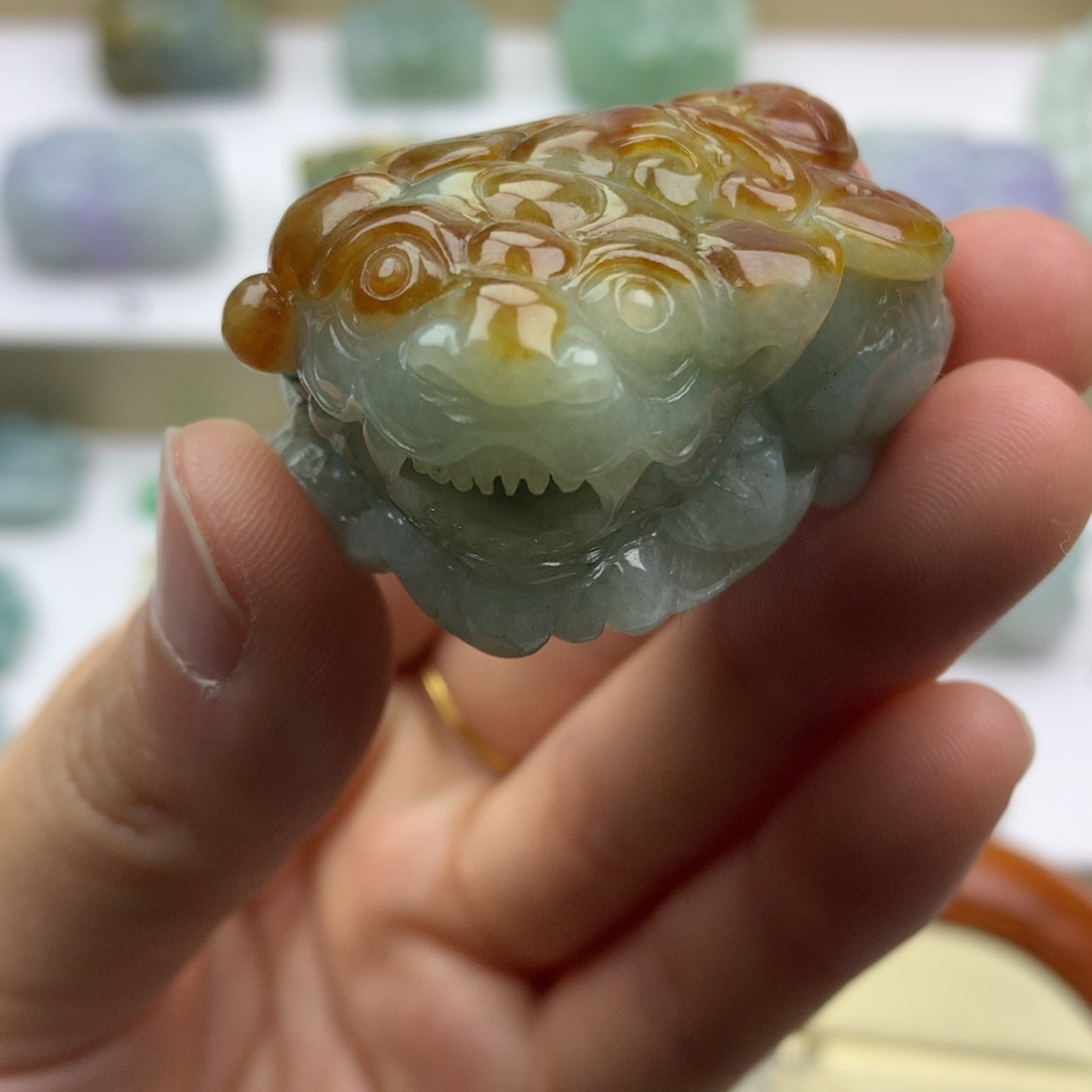 翡翠吊坠(不含链)未镶嵌天然缅甸翡翠A货貔貅