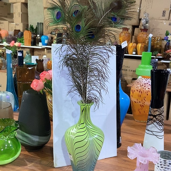 琉璃高35厘米琉璃花瓶