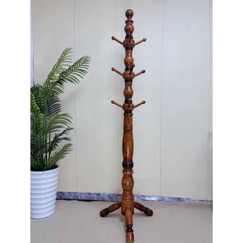 加大加粗款208实木立式挂衣架创意简约家用衣帽架