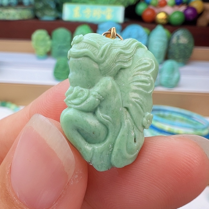 未镶嵌绿松石项链