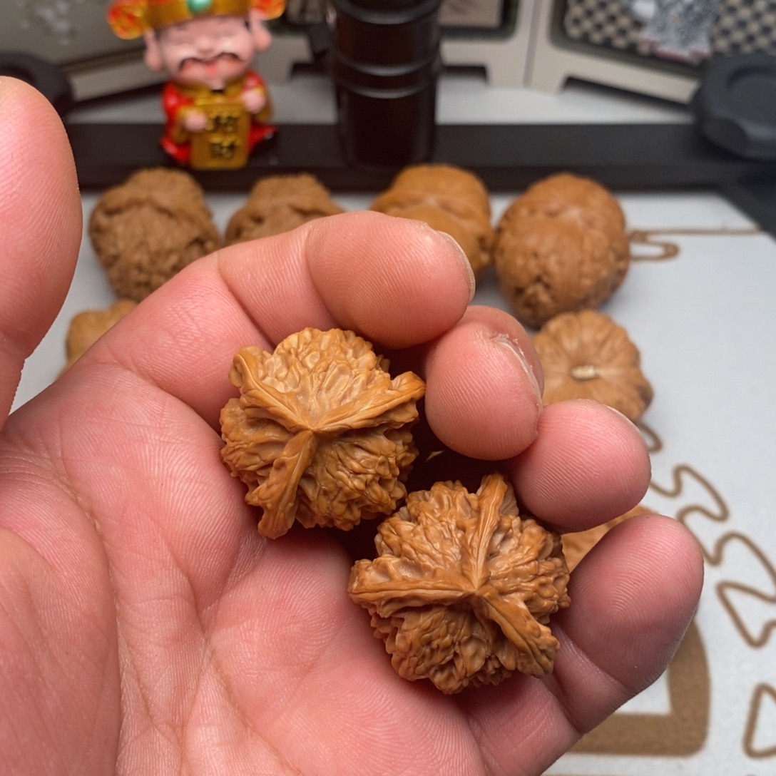 把件文玩核桃全品盘山三棱32尺放漏