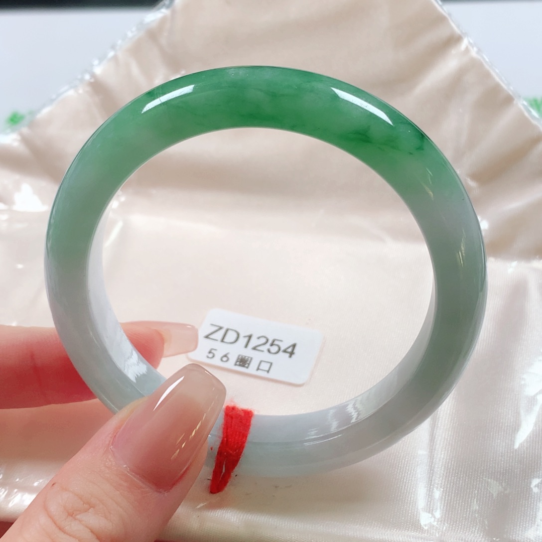 未镶嵌手镯翡翠天然翡翠手镯zd1254