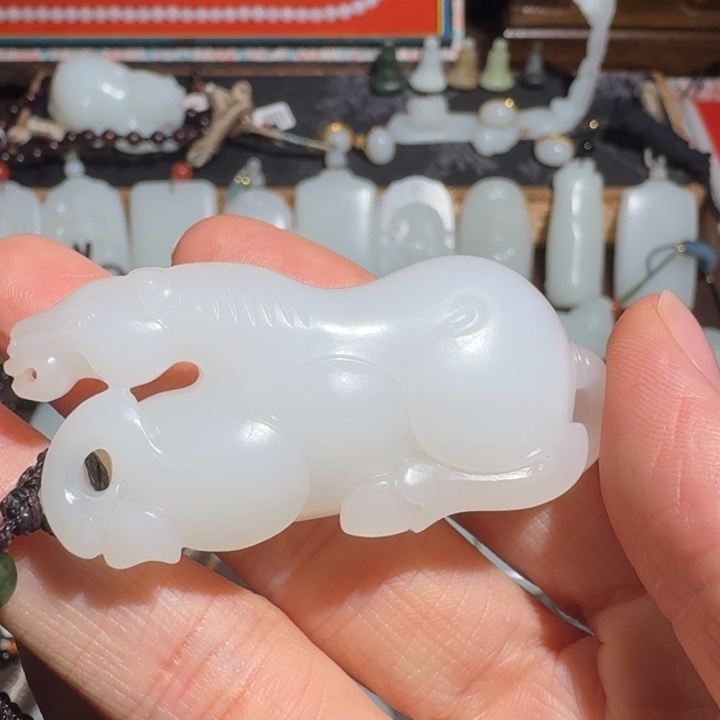 安***允和田玉未镶嵌车挂