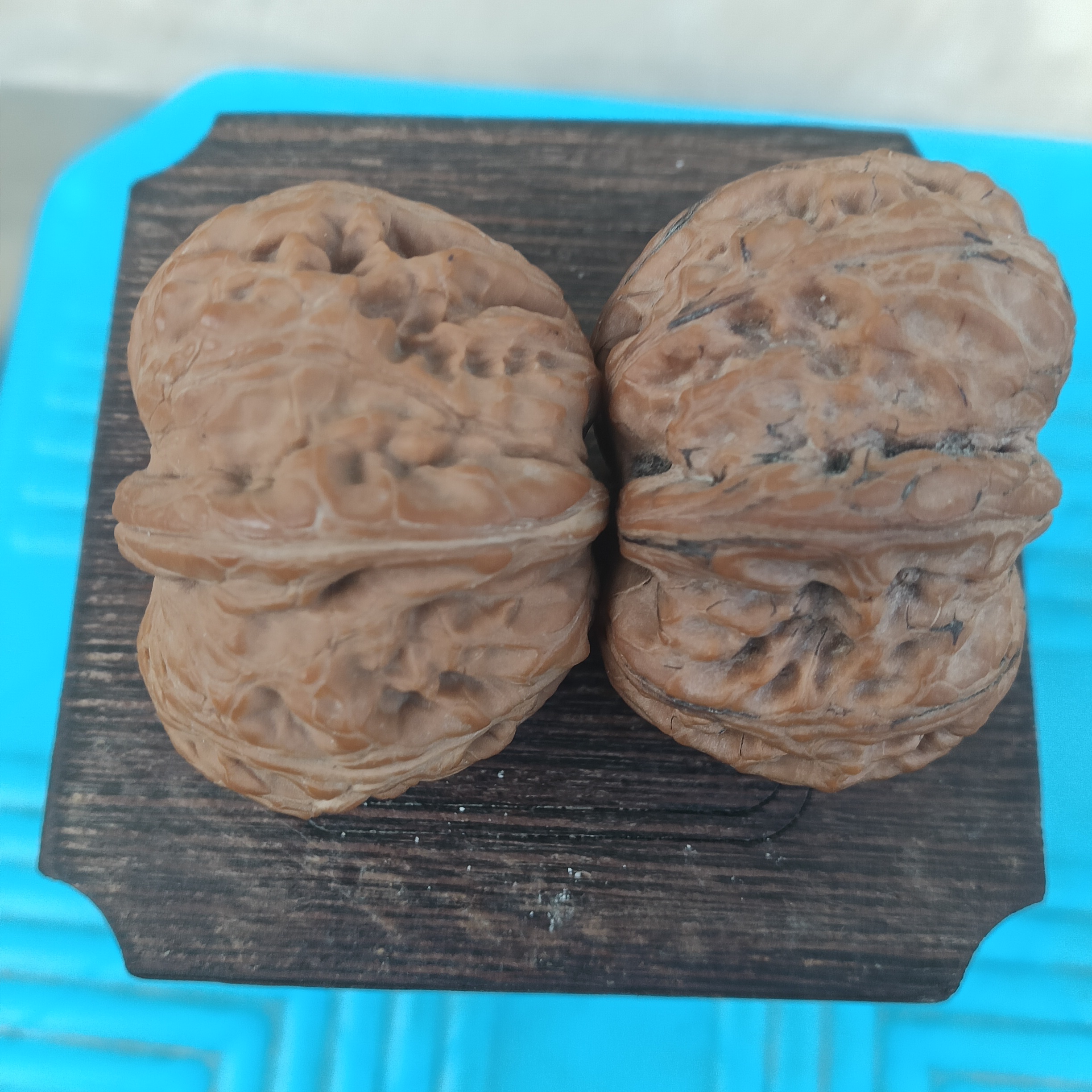 平谷元宝文玩核桃手里盘着宝财运自到