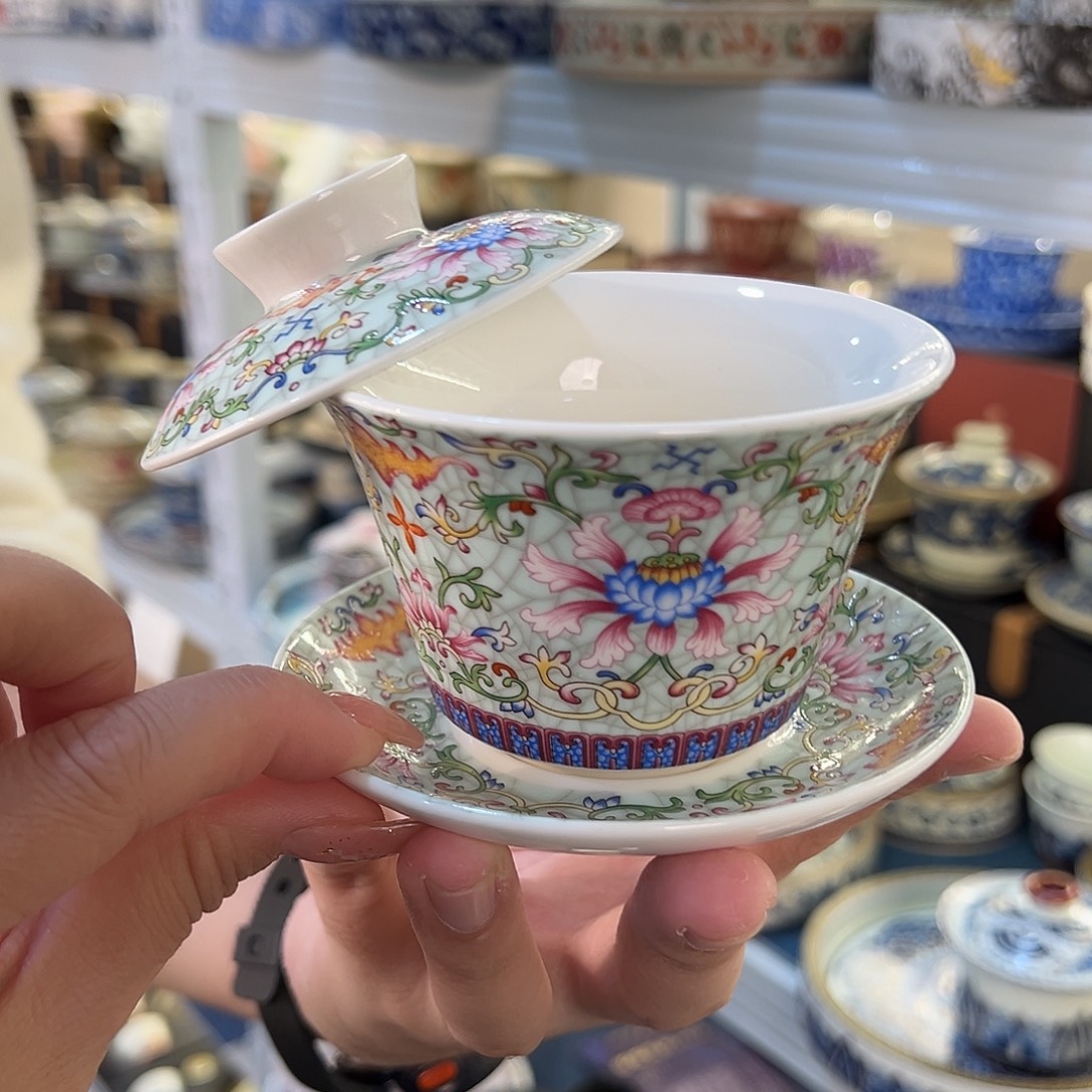 盖碗很漂亮我很喜欢