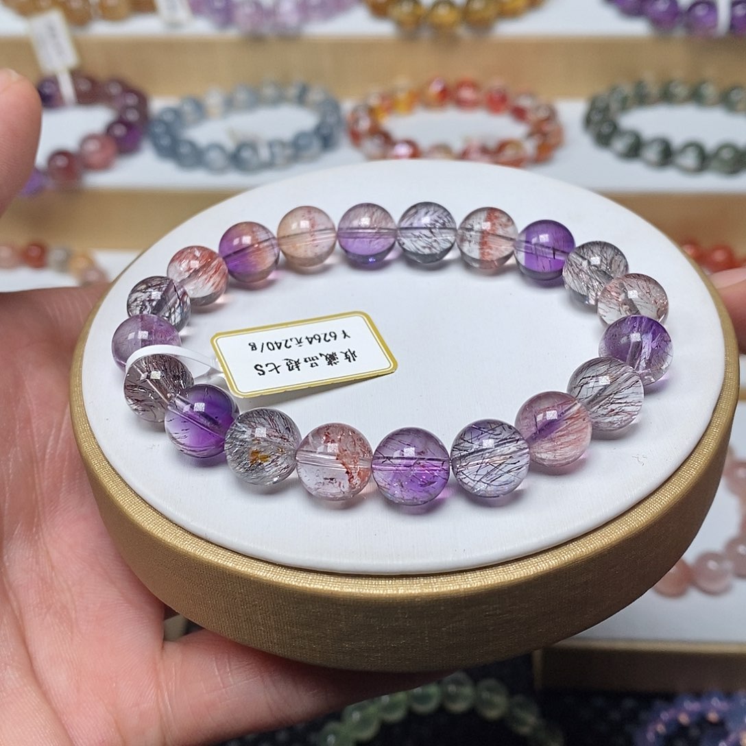 水晶手串未镶嵌手串9.8