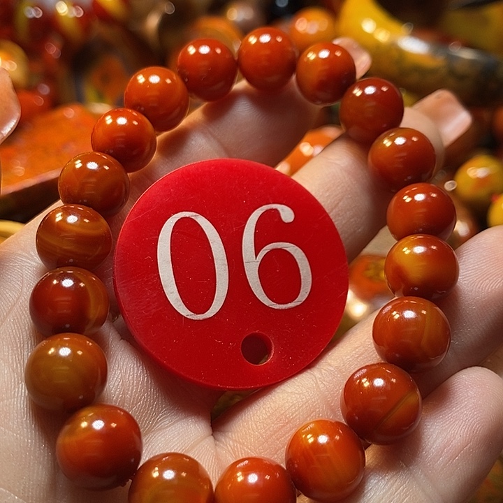 静***雪玛瑙/玉髓未镶嵌手链