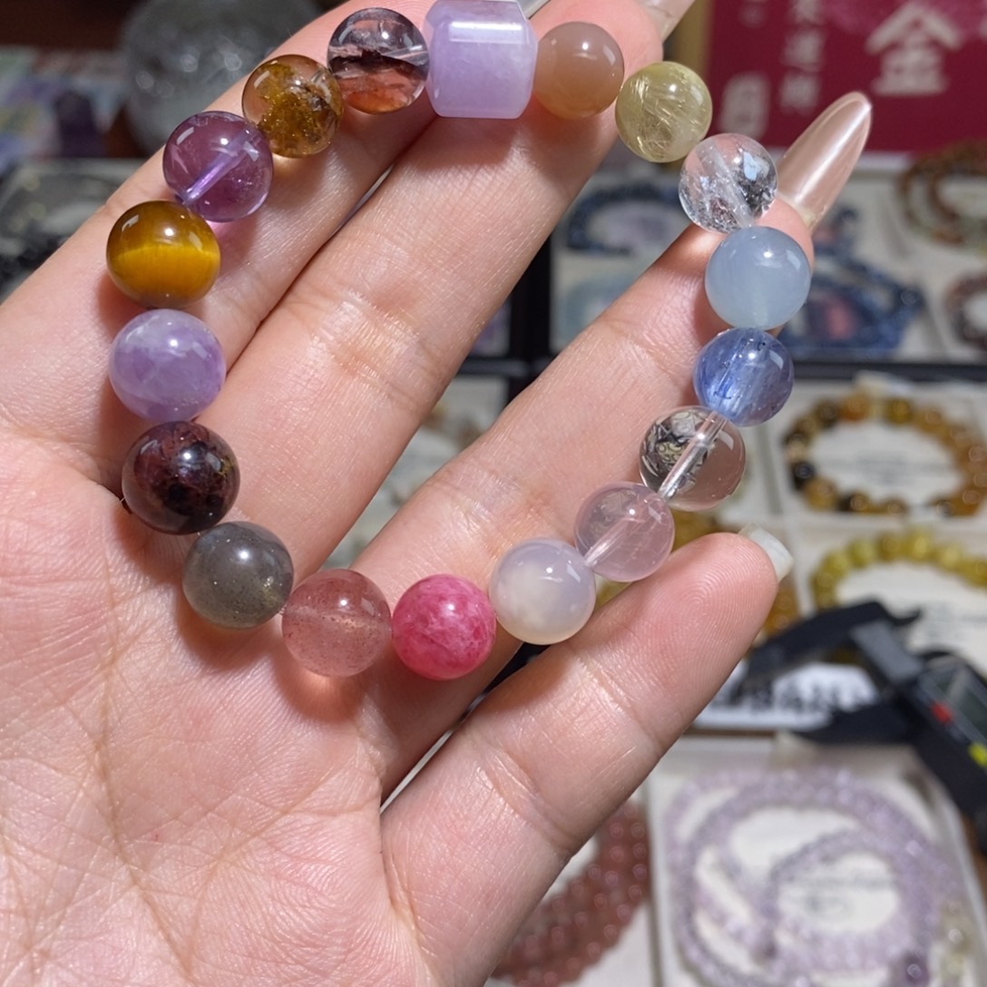 水晶未镶嵌手链多宝