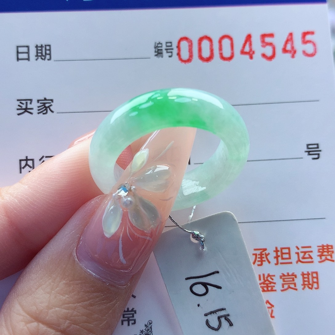 翡翠戒指未镶嵌K****G缅甸A货