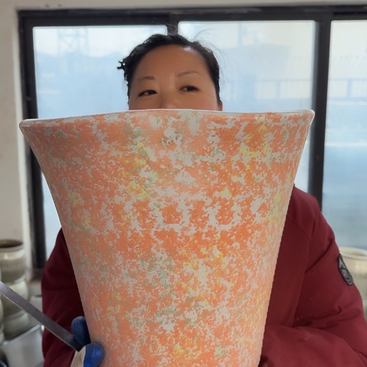 随***)瑕疵高30口30花盆