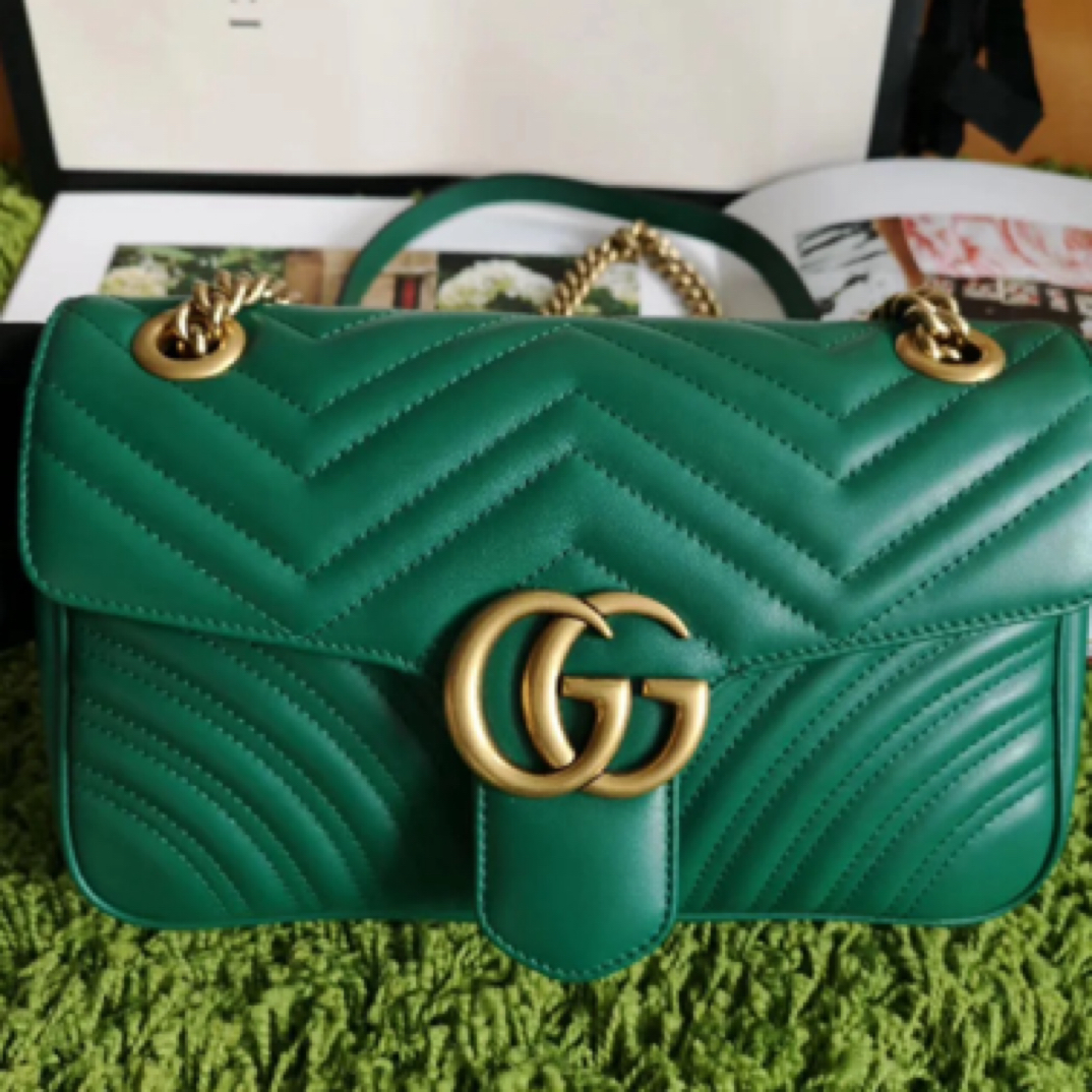 95新 GUCCI/古驰 古驰马蒙22小绿972302