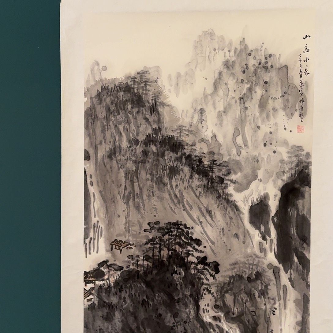 国画董老师画作画作