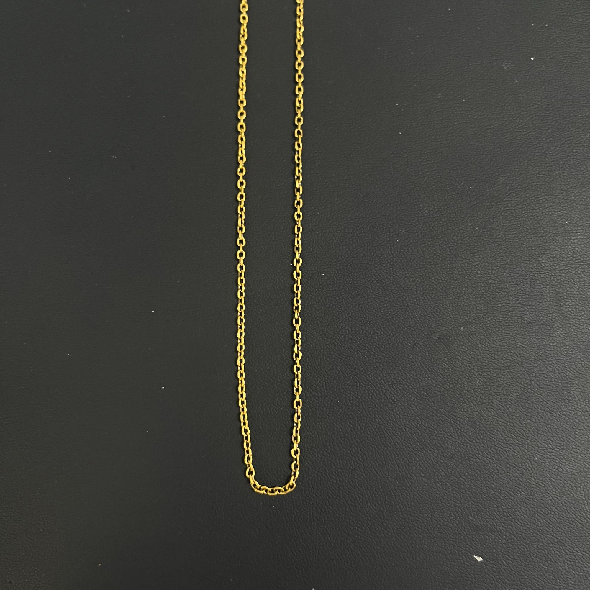 伊芙琳电黑工艺黄金足金轻奢小众时尚复古o字链简约百搭项链