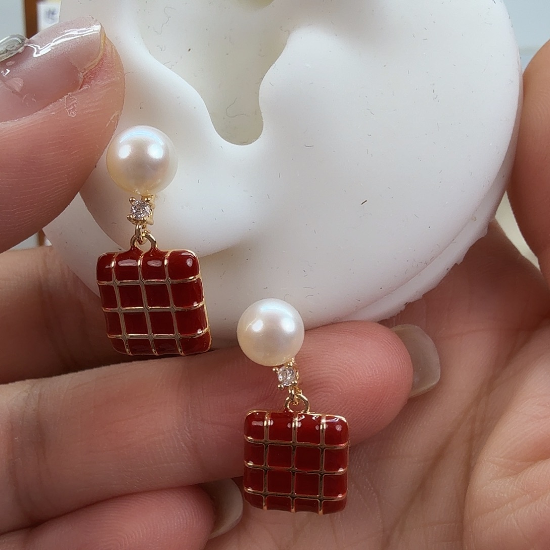 淡水珍珠耳饰未镶嵌