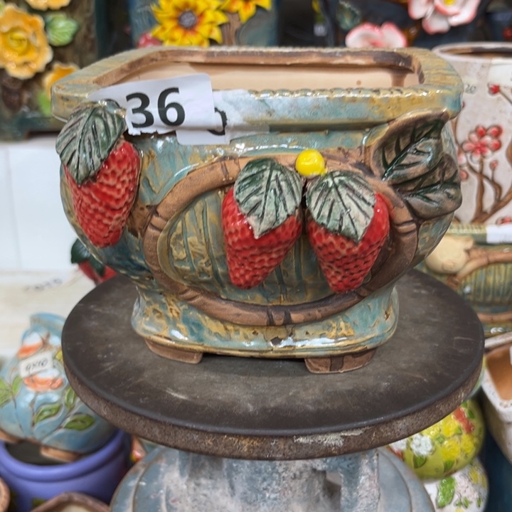 紫砂花盆粗陶材质多肉花盆