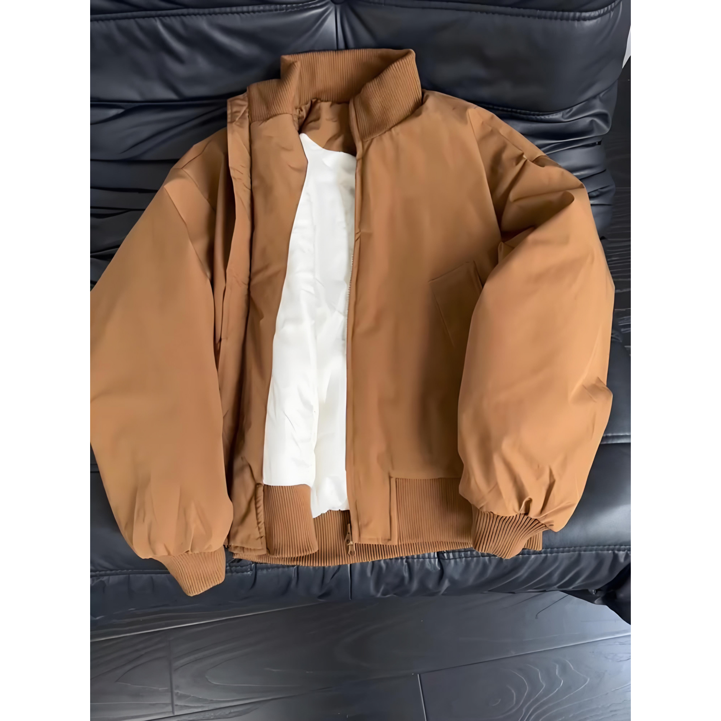 cleanfit短款羽绒服男款秋冬加厚立领飞行夹克棉服美式棒球服外套