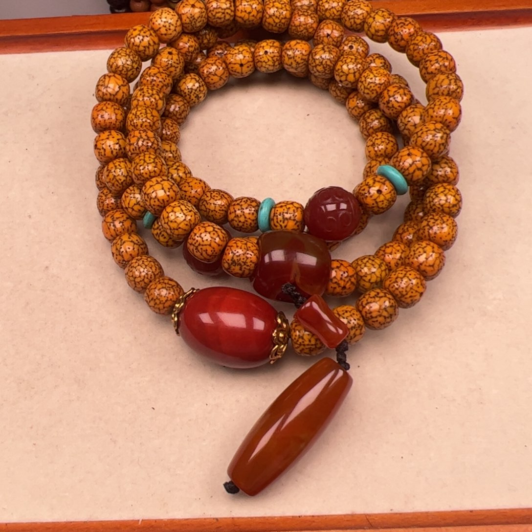 骑***驰星月菩提吊坠星月