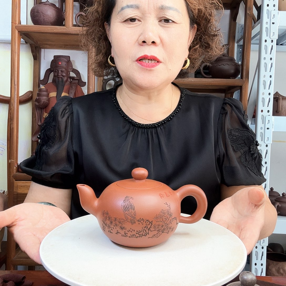 茶壶紫砂晓****云紫砂壶泡茶