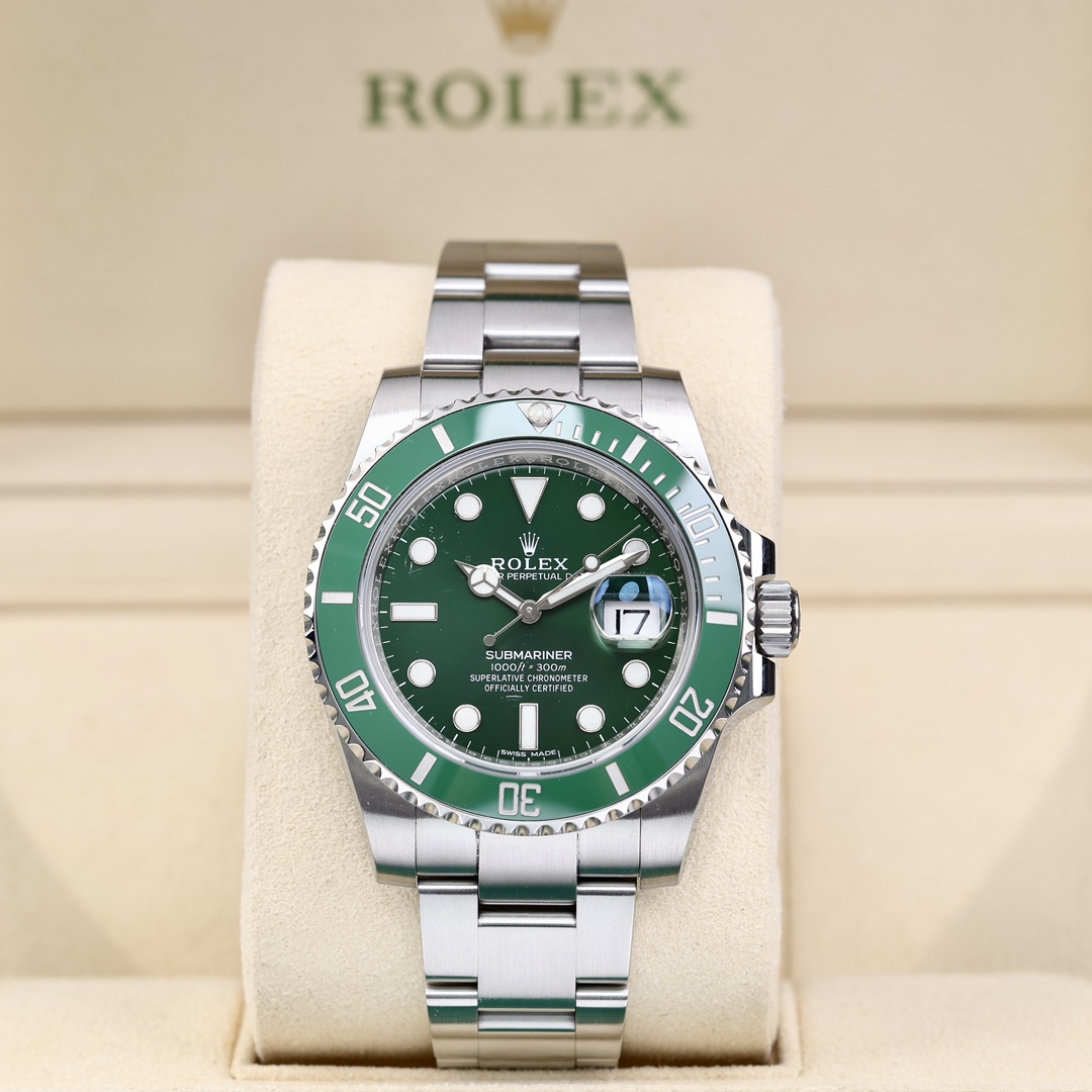 95新 Rolex/劳力士 116610 绿水鬼 2018年保卡