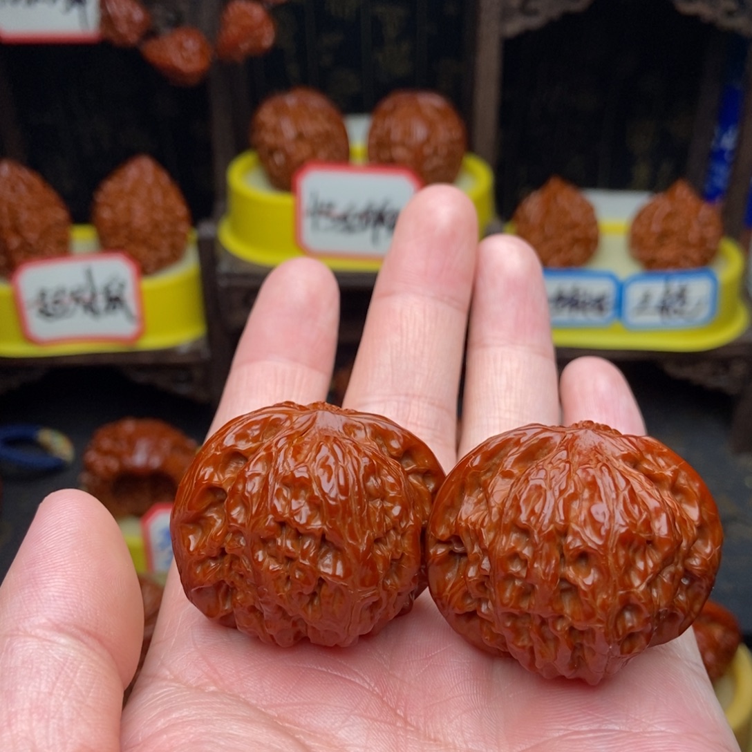 文玩核桃吊坠40磨盘