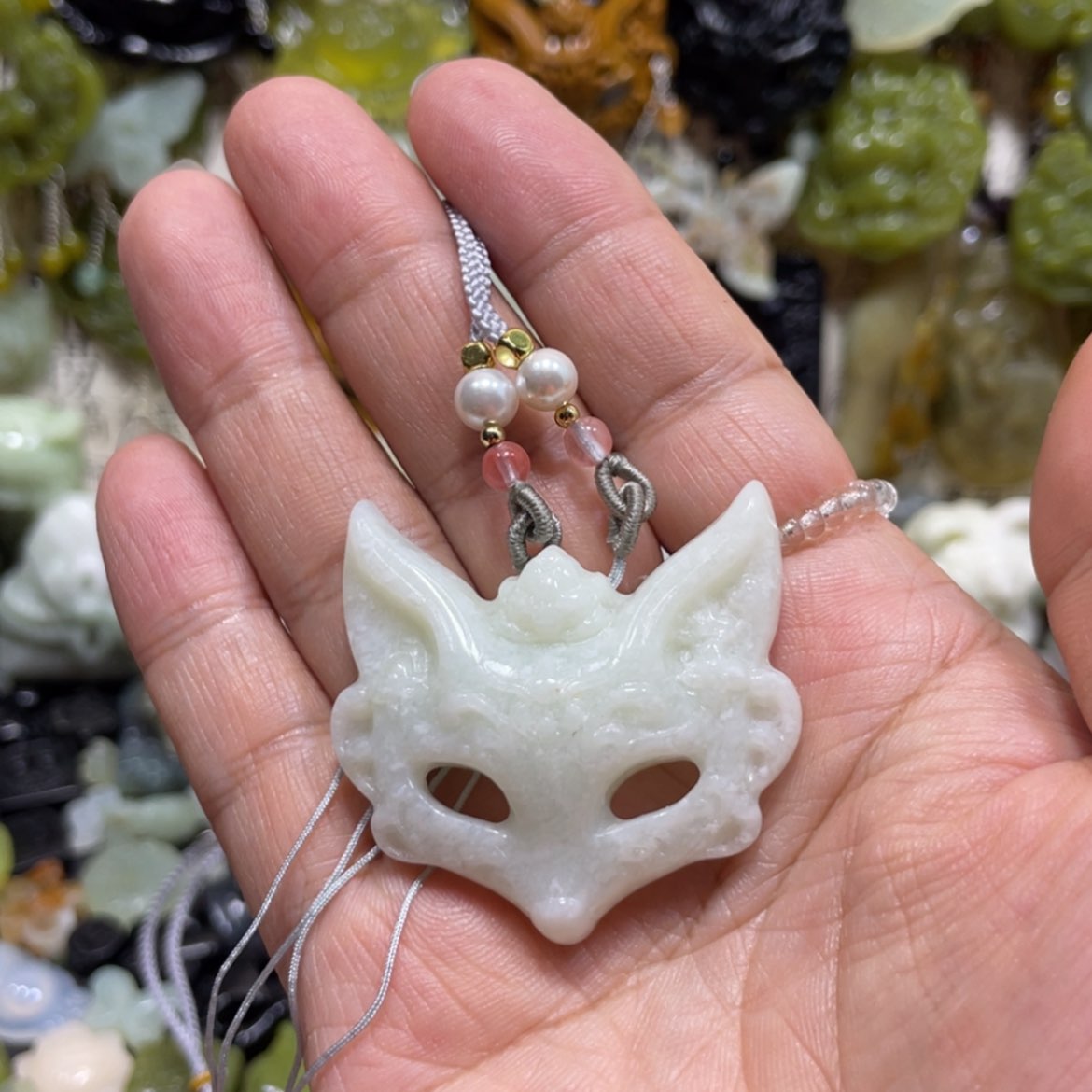 【闪购商品】岫玉颈饰未镶嵌54吊坠