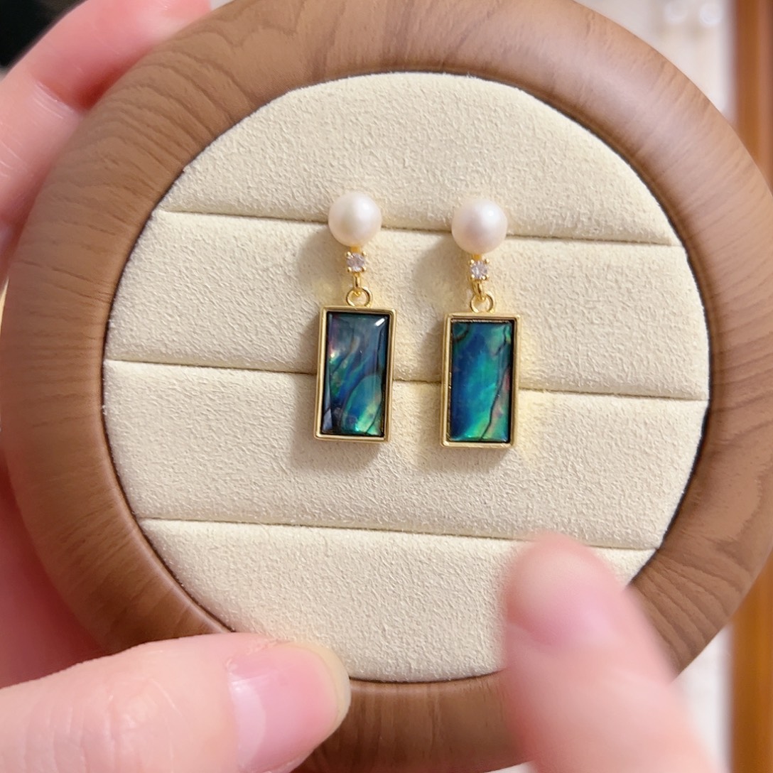 银S925镶嵌原创手作淡水珍珠