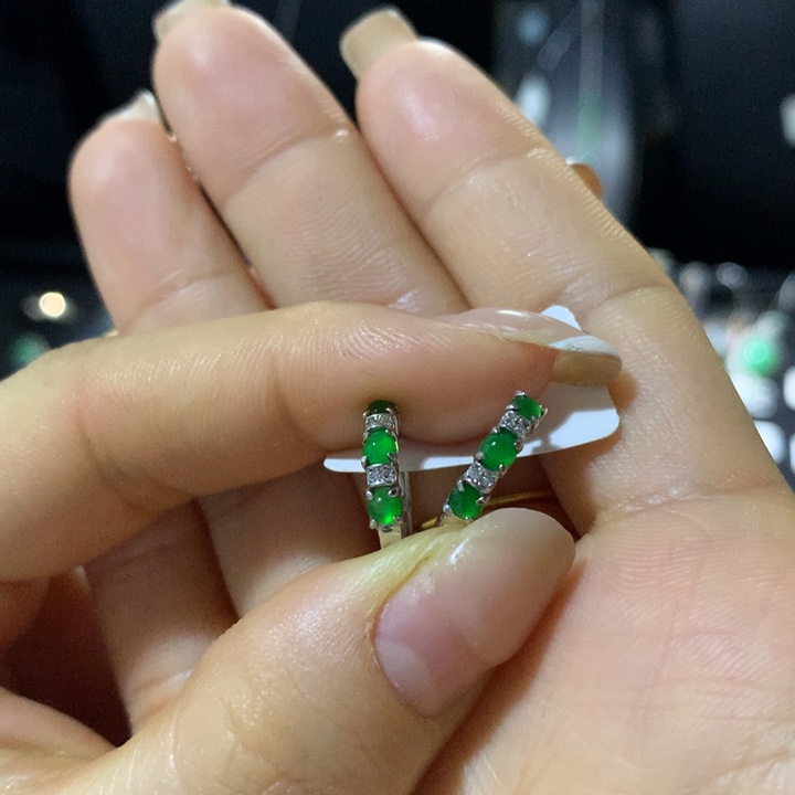 翡翠银S925镶嵌戒指