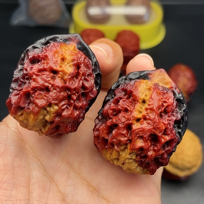 【闪购商品】把件文玩核桃40尺铁狮子球