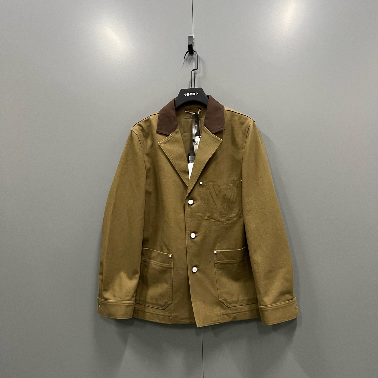 未使用 LouisVuitton/路易威登 y1 棕色印花夹克外套 48 100773