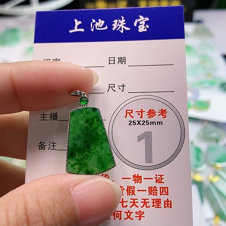 【闪购商品】翡翠颈饰18K金镶嵌翡翠