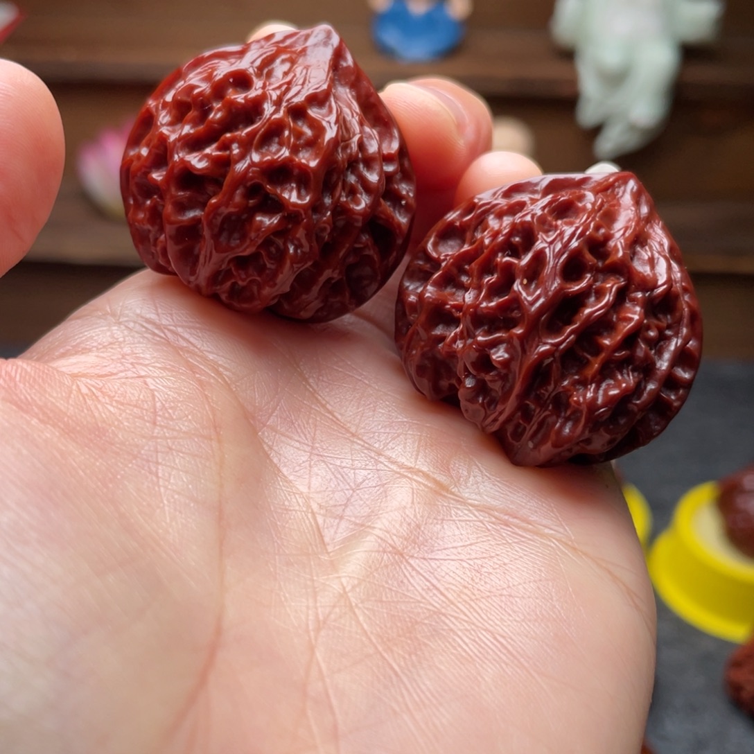 文玩核桃吊坠文玩核桃 手把件 龙鳞 37