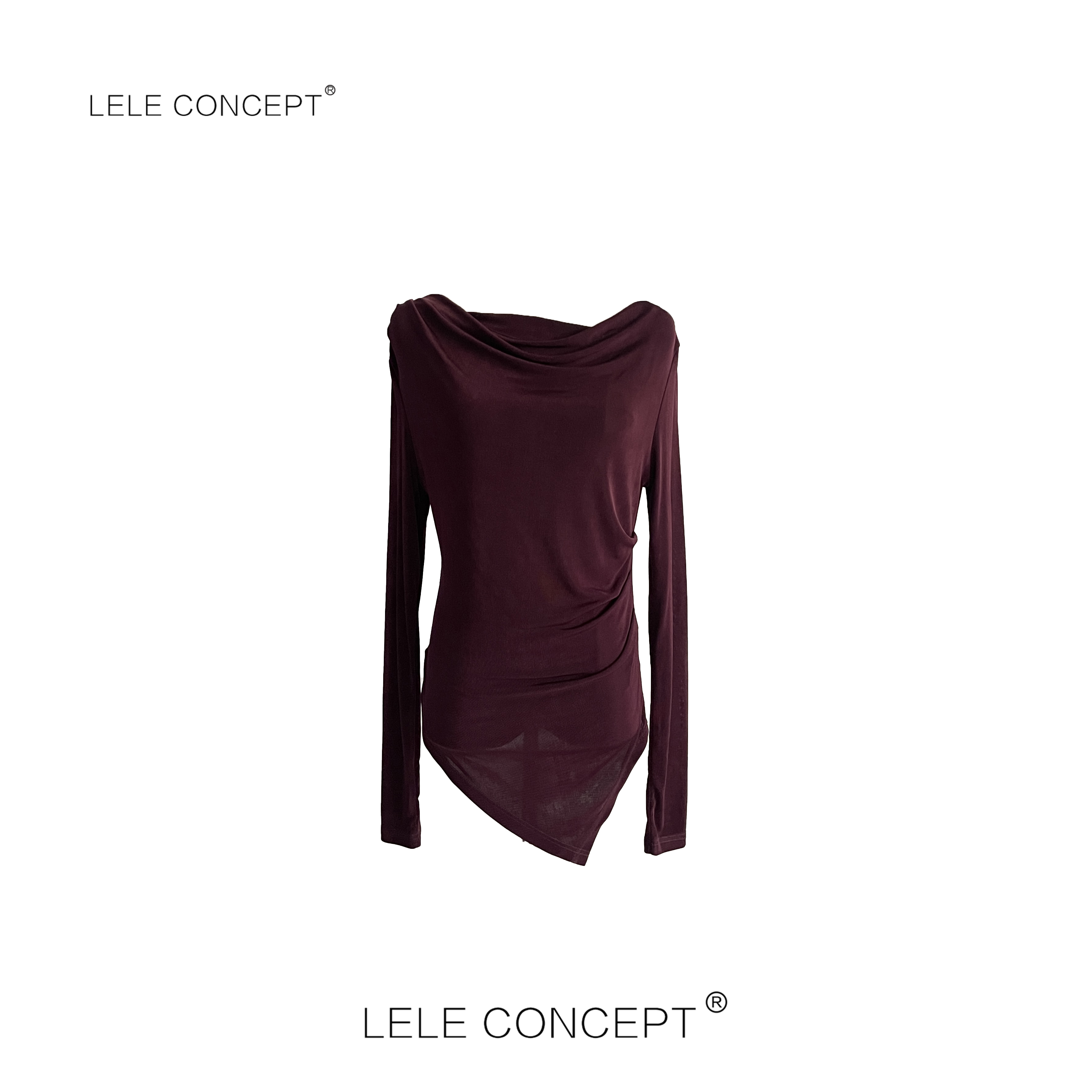 LELE CONCEPT | 【如一】气质高级感堆领不等式长袖衫FS25C0065Y