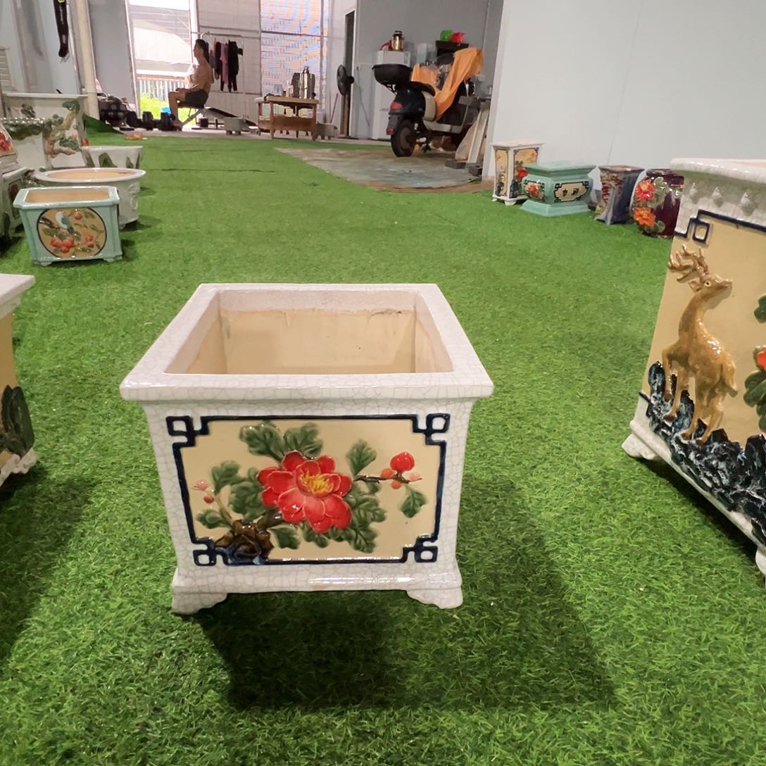 静***心岭南石湾盆不退换