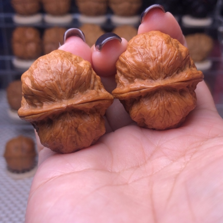 文玩核桃把件31号玉龙小金蟾35尺