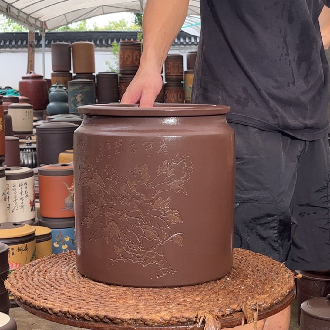 紫砂茶叶罐抽水10升