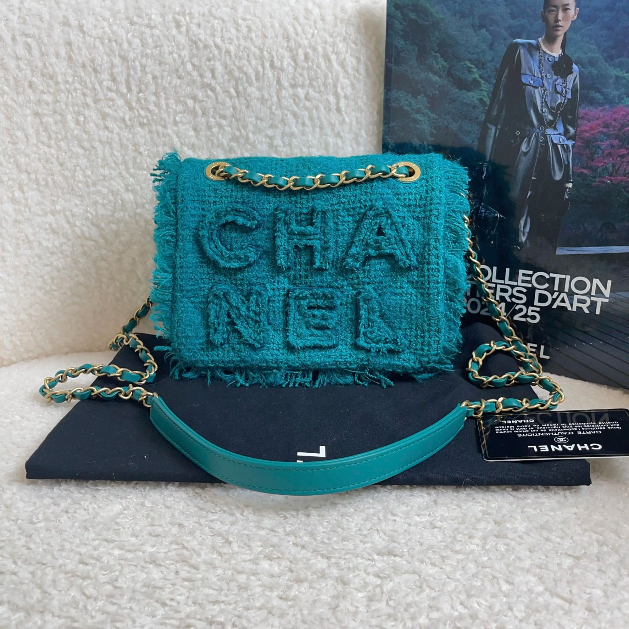 99新 Chanel/香奈儿 湖水绿 方胖子/11711984/12期免息/代卖服务