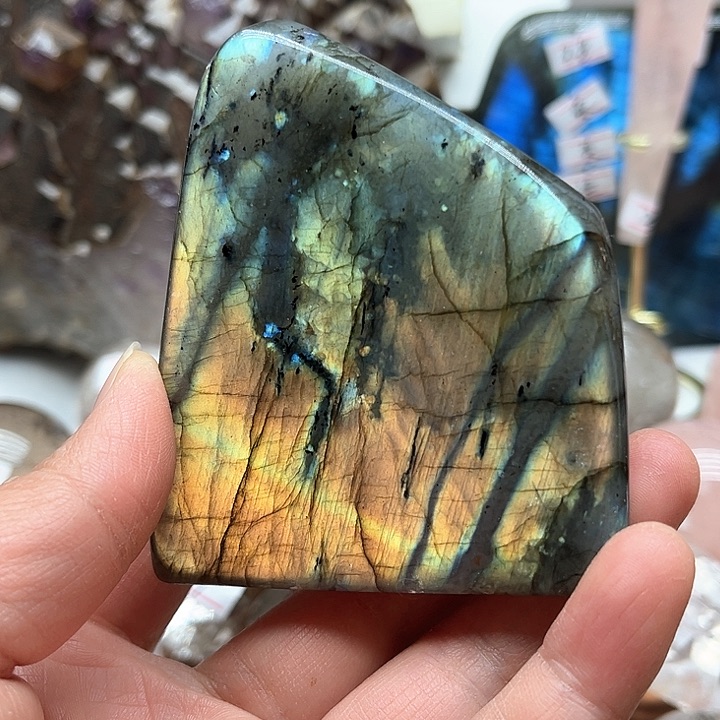 长石232克拉长石未镶嵌