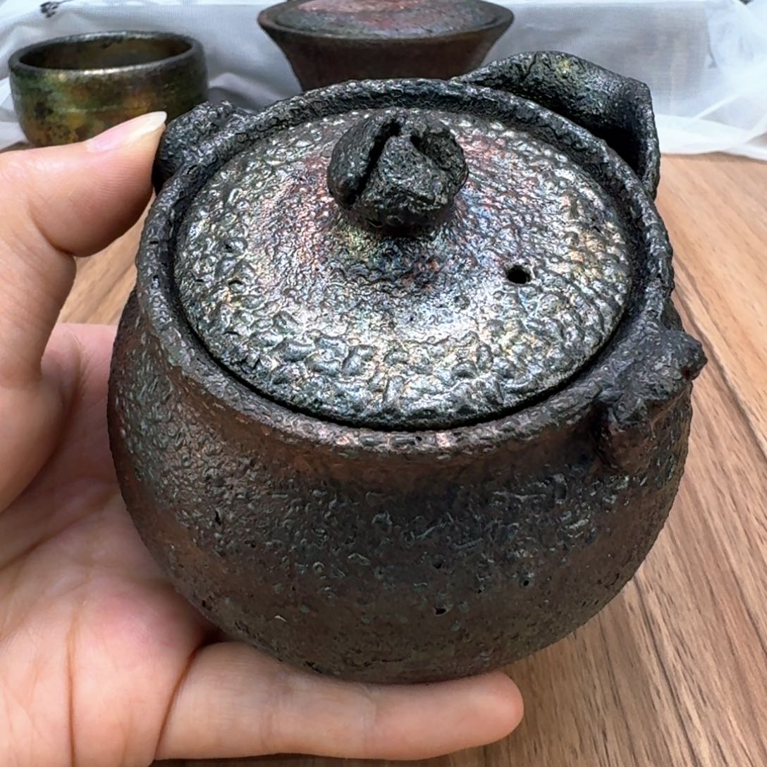 荥经黑砂炸福利窑彩宝瓶不退不换介意勿拍18