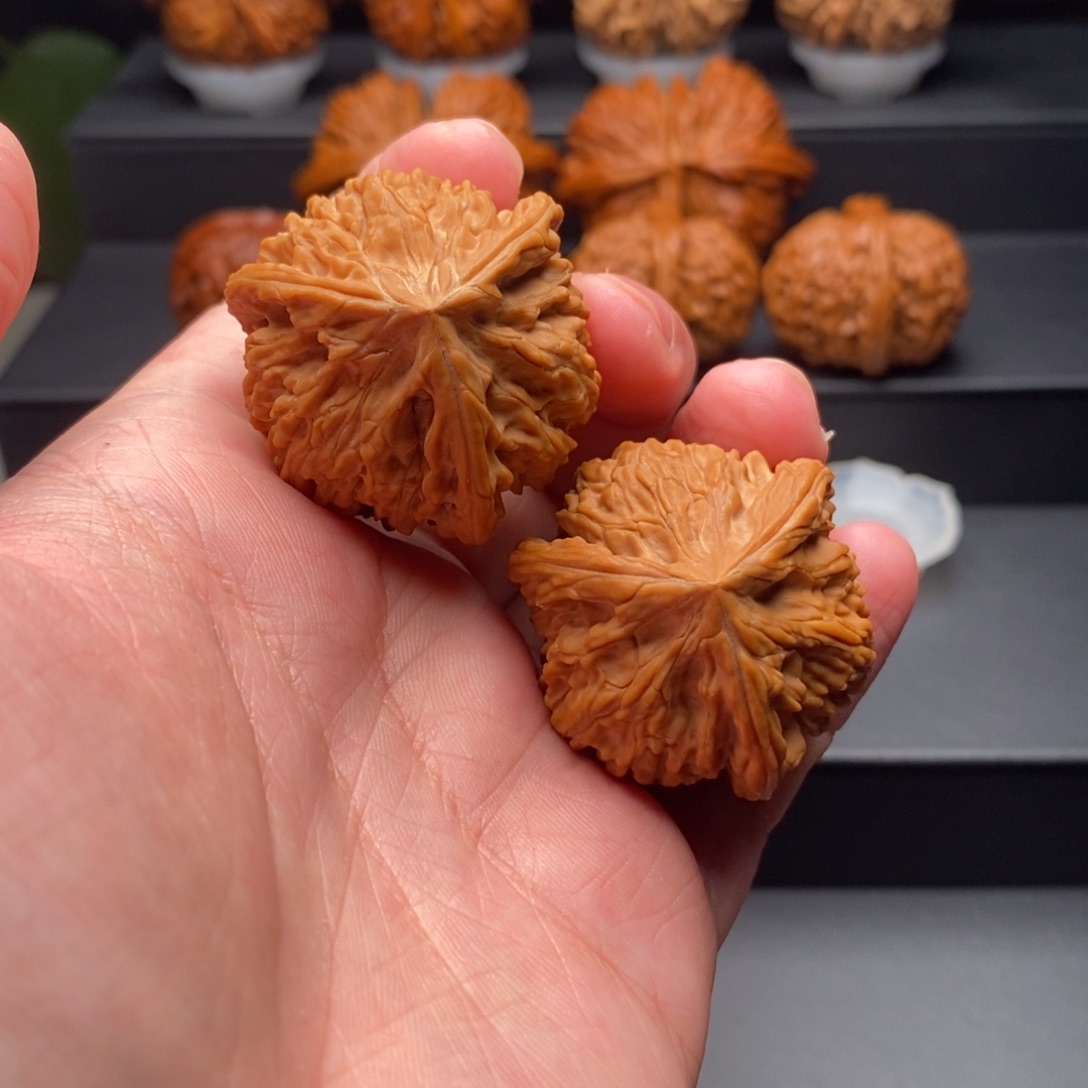 把件文玩核桃39尺全品御龙粗筋三棱正奔