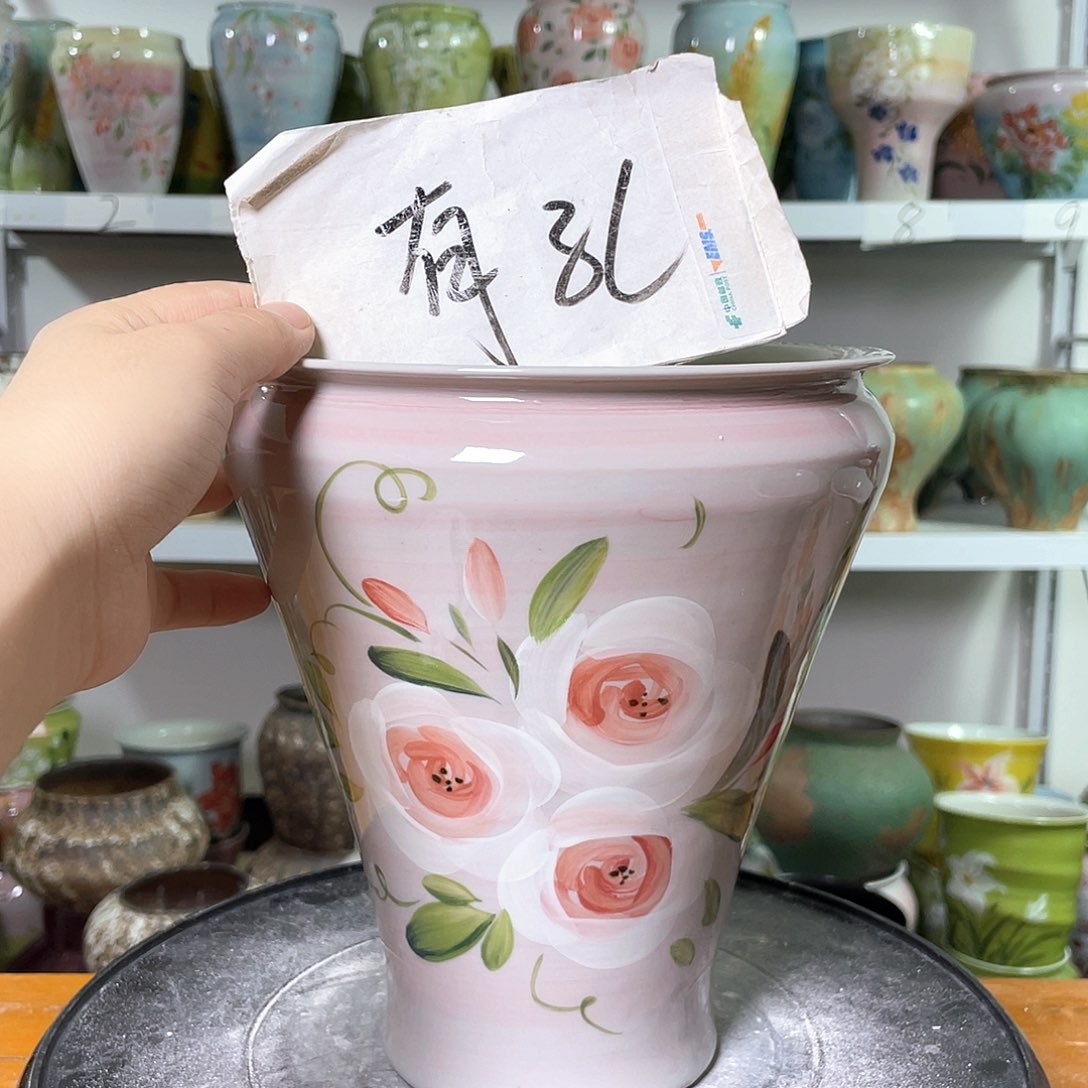 景德镇陶瓷花盆花器暇256