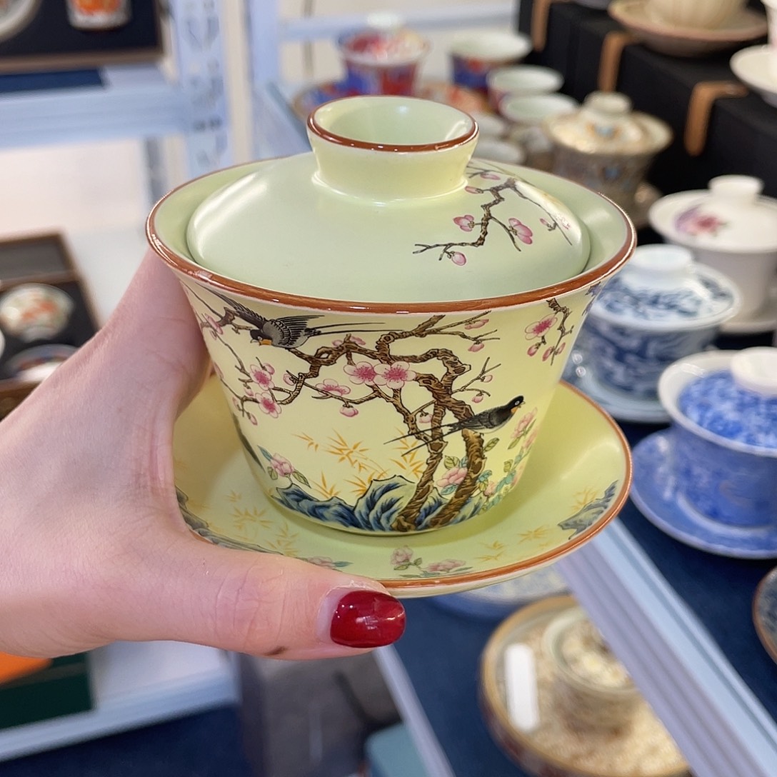 陶景德陶瓷盖碗茶具